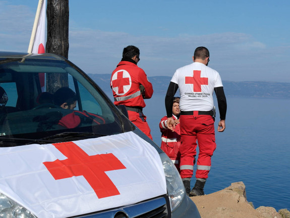 Röda Korset volontärer. Foto: Mostphotos
