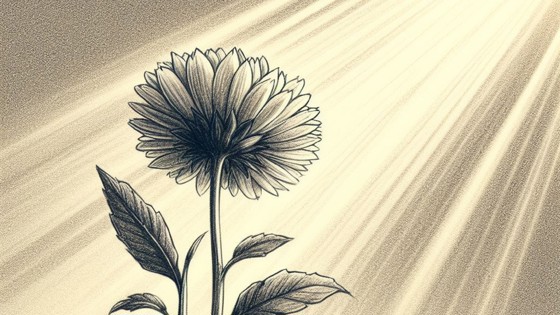 en tecknad bild av en blomma