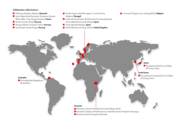International collaboration - Swedish Red Cross University.